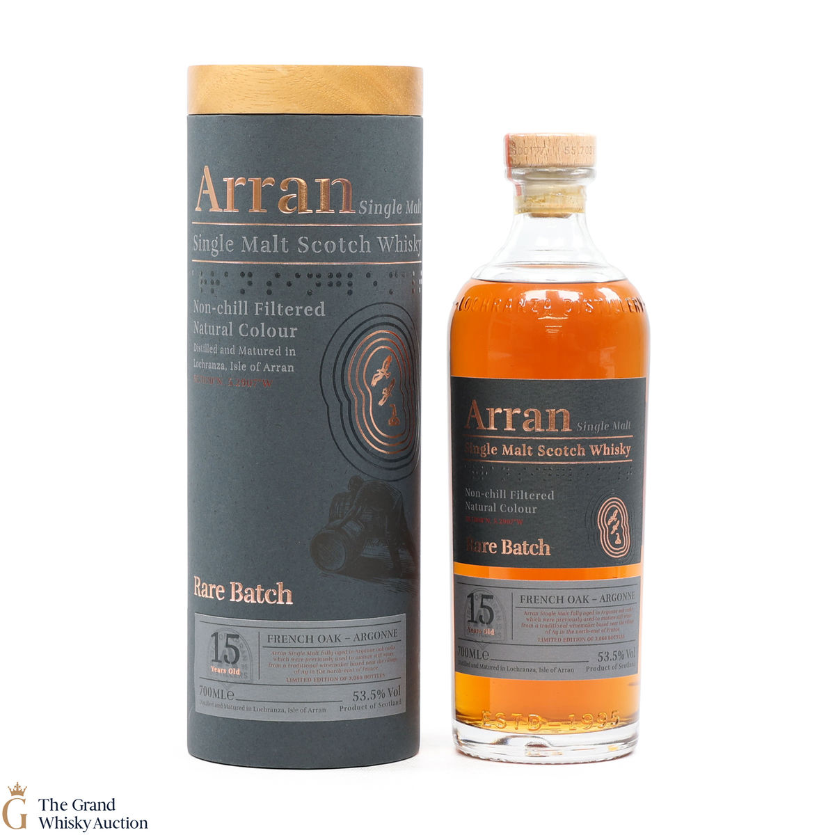 Arran -15 Year Old - French Oak Argonne - Rare Batch