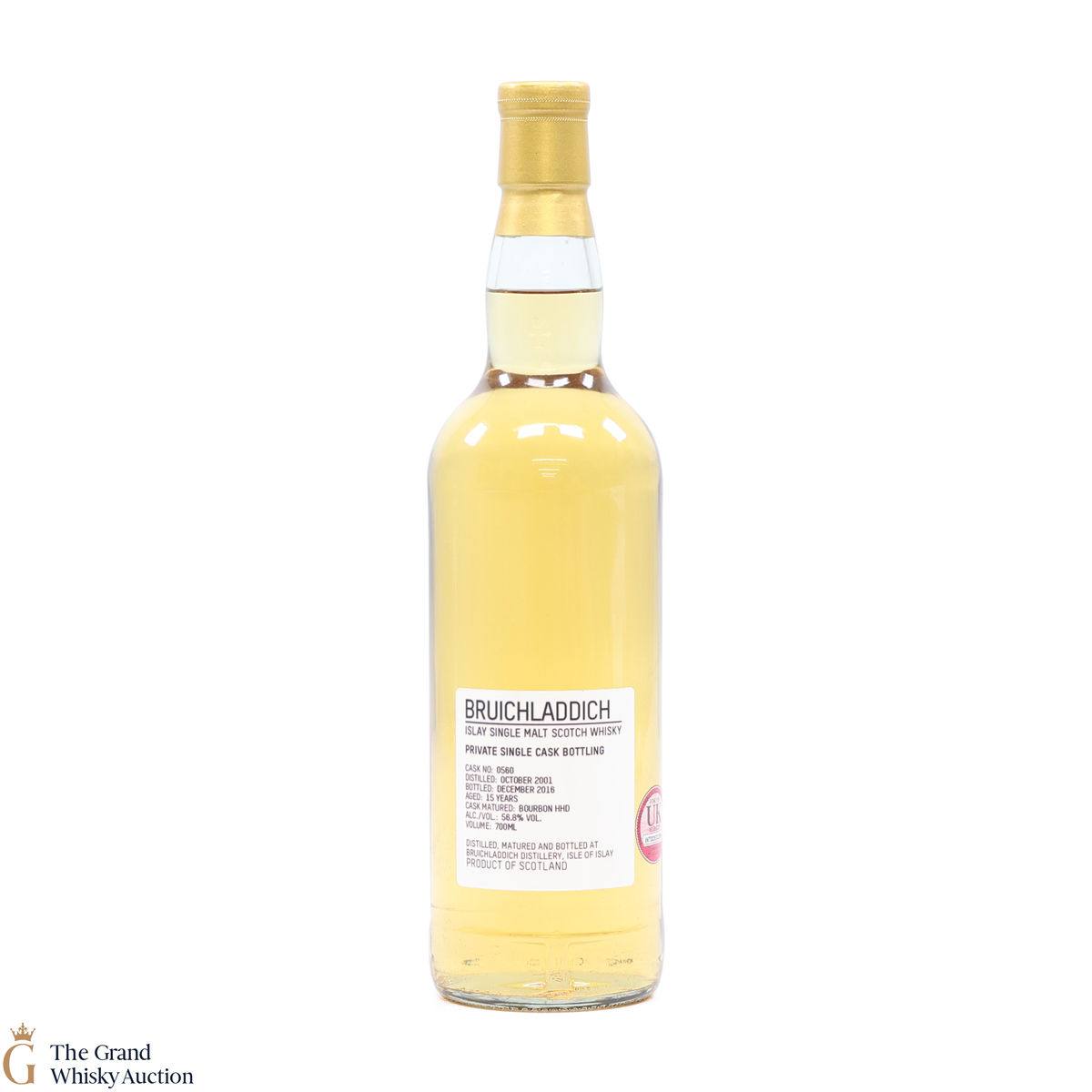 Bruichladdich - 15 Year Old 2001 #560 Bourbon Hogshead Private Cask