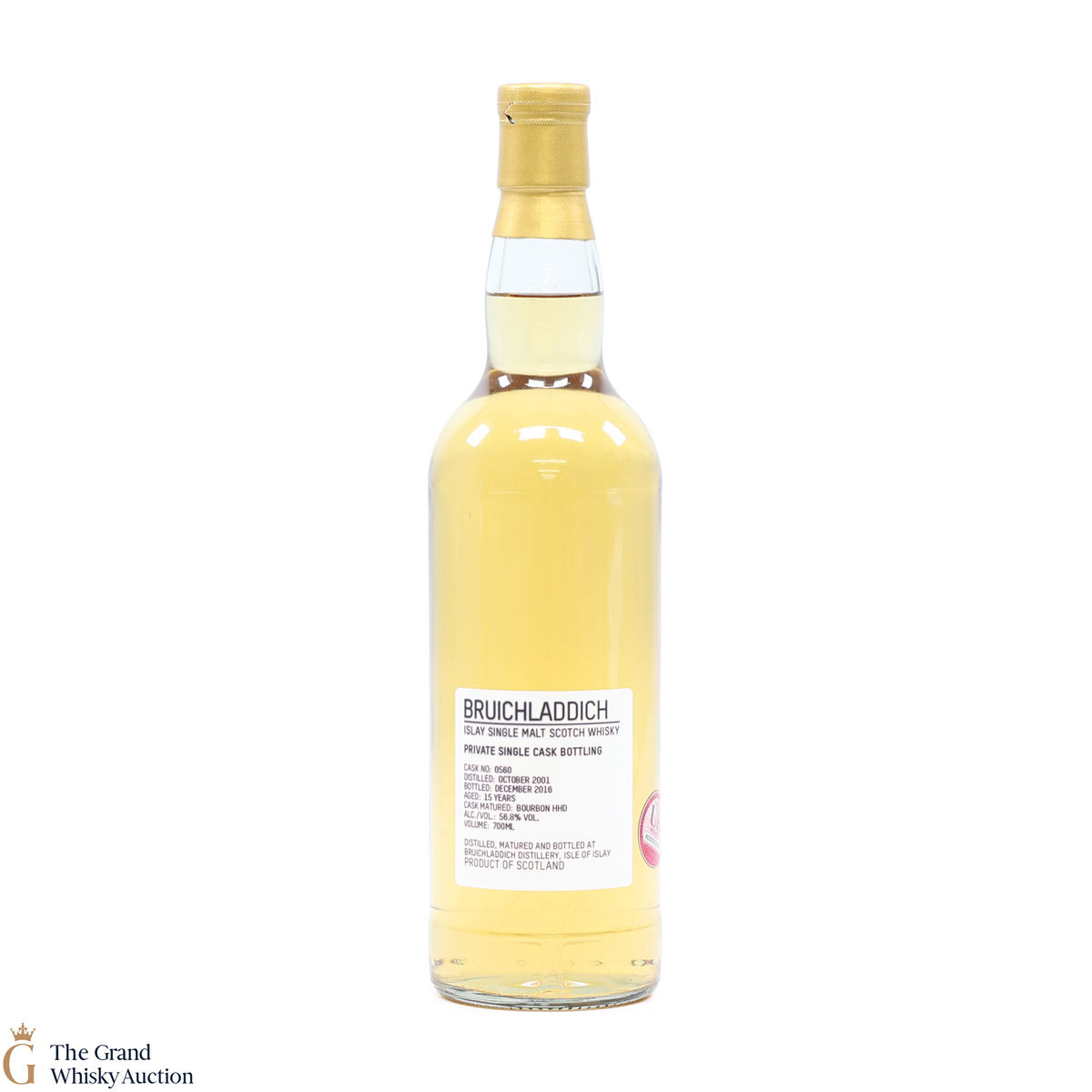 Bruichladdich - 15 Year Old 2001 #560 Bourbon Hogshead Private Cask