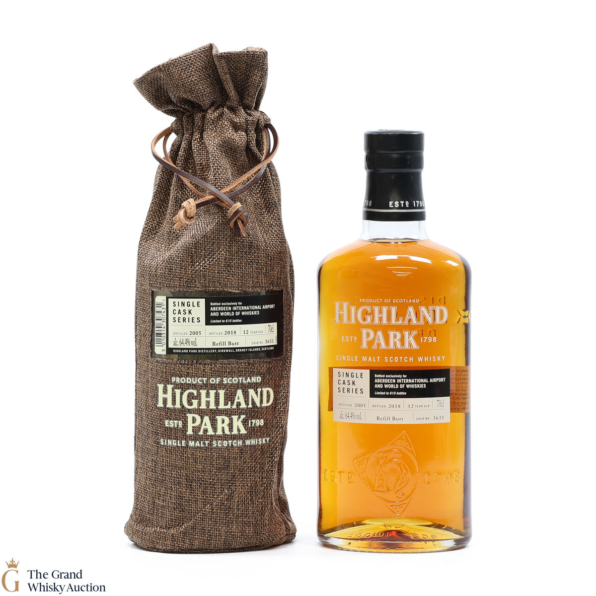 Highland Park - 12 Years Old - Single Cask Series Aberdeen Airport #3631