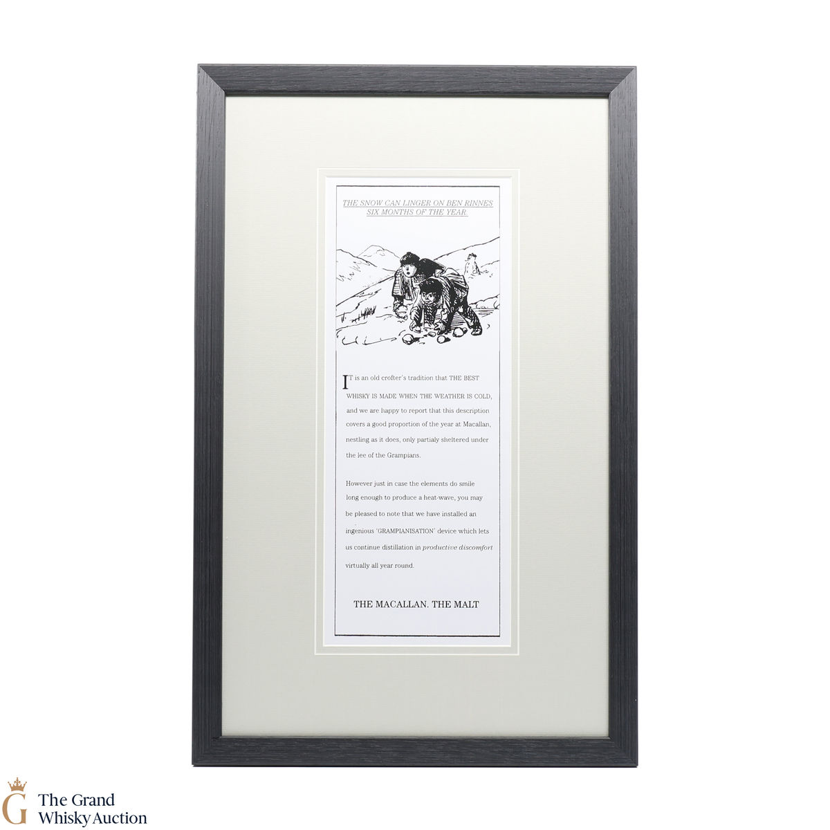 Macallan - The Snow Can Linger On Bed Rinnes Six Months Of The Year - Print