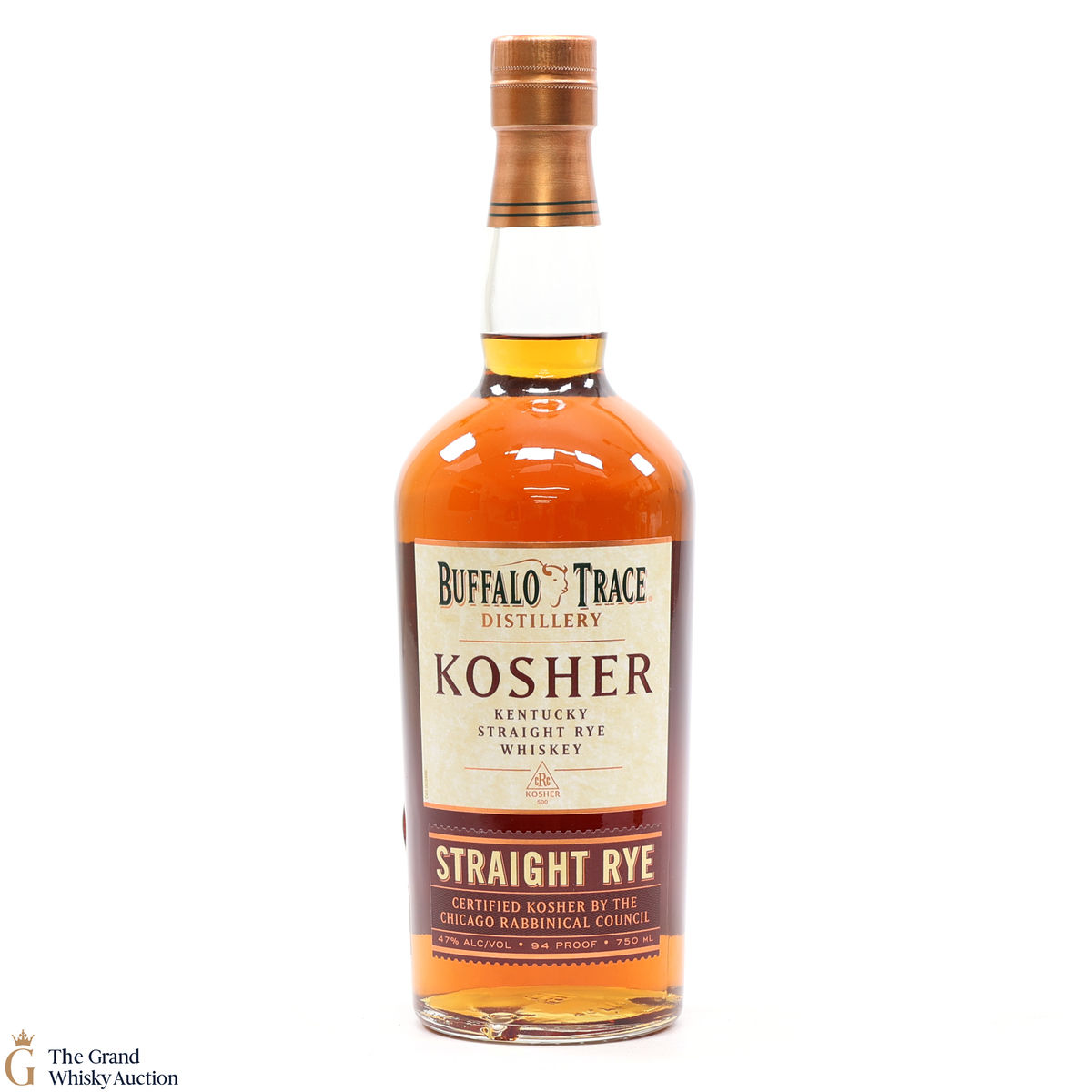 Buffalo Trace - Kosher Straight Rye Recipe 94 Proof 75cl