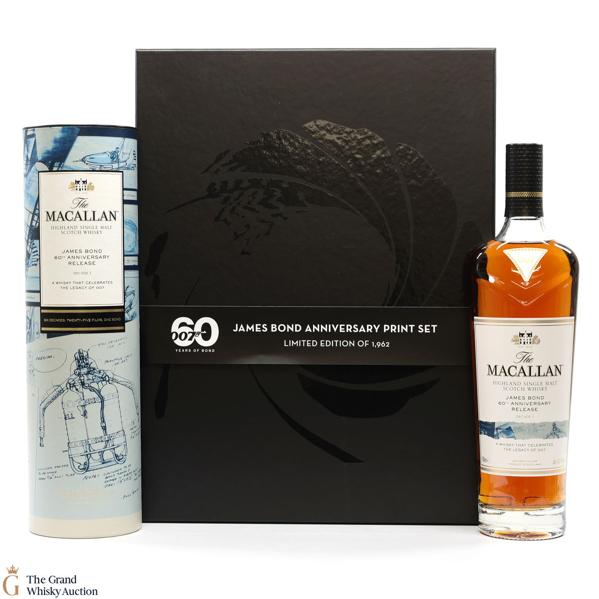 Macallan - James Bond 60th Anniversary - Decade I & Anniversary Print Set
