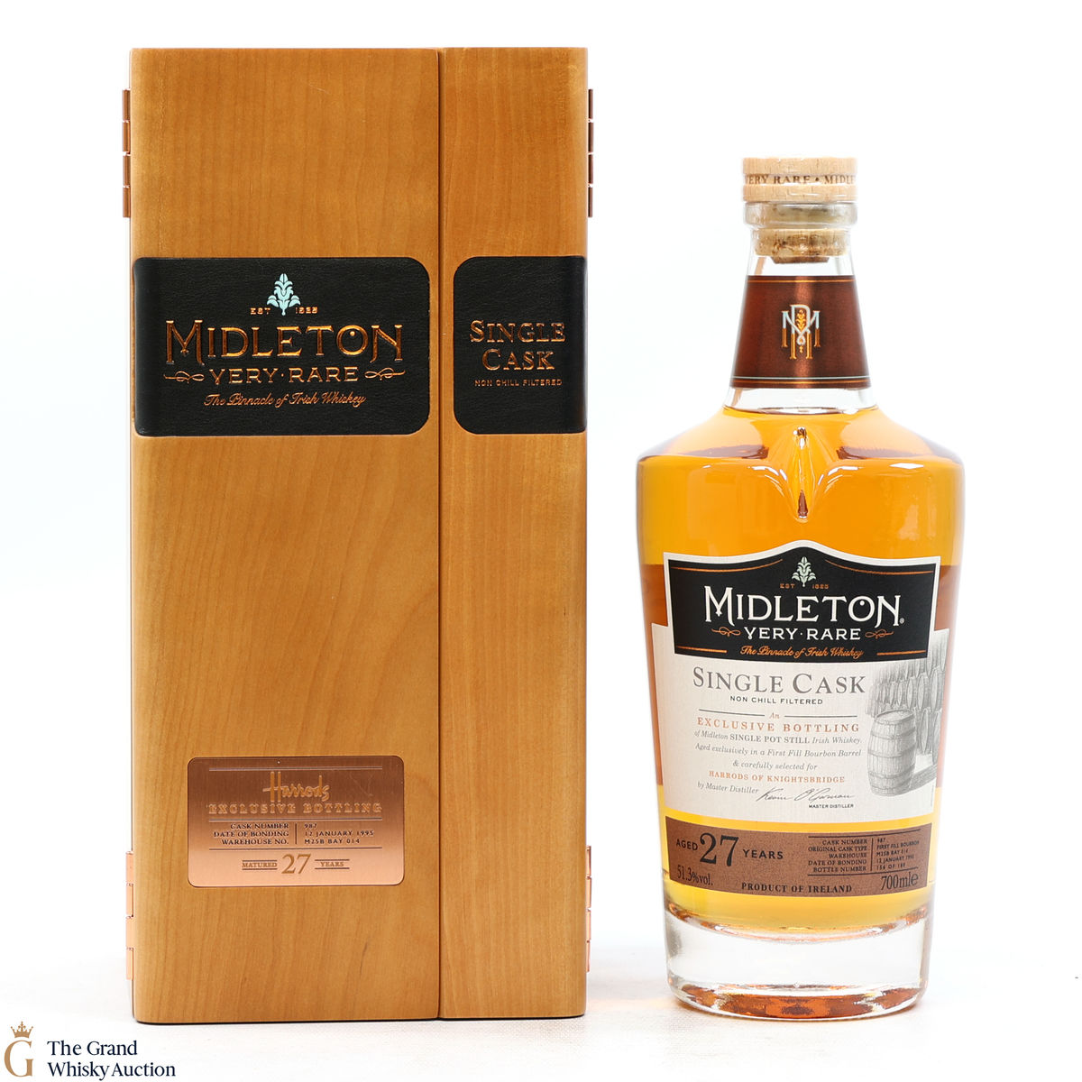 Midleton - 27 Year Old - Very Rare Single Cask #987 - Harrods