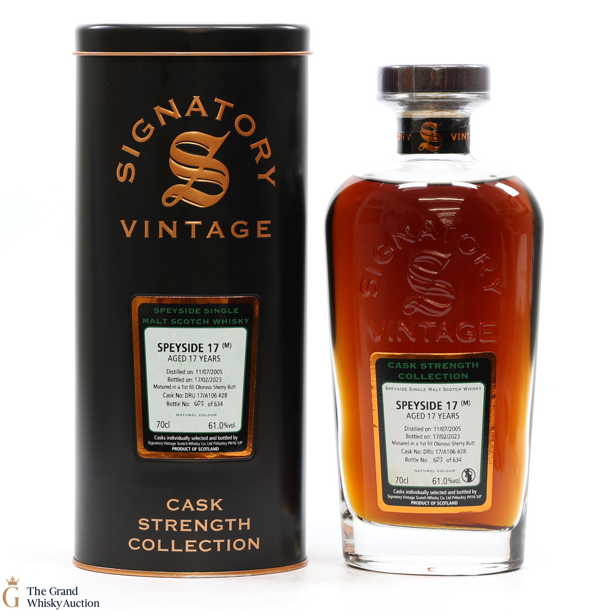 Speyside - 17 Year Old 2005 1st Fill Oloroso Sherry Butt Signatory #28