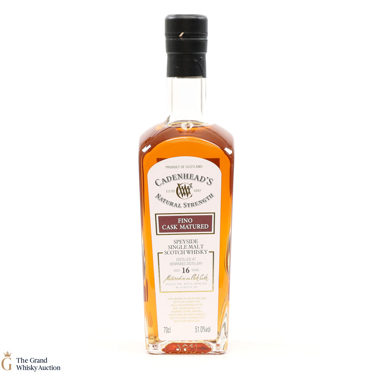 Benrinnes - 16 Year Old 2006 - Fino Cask - Cadenhead's Natural Strength