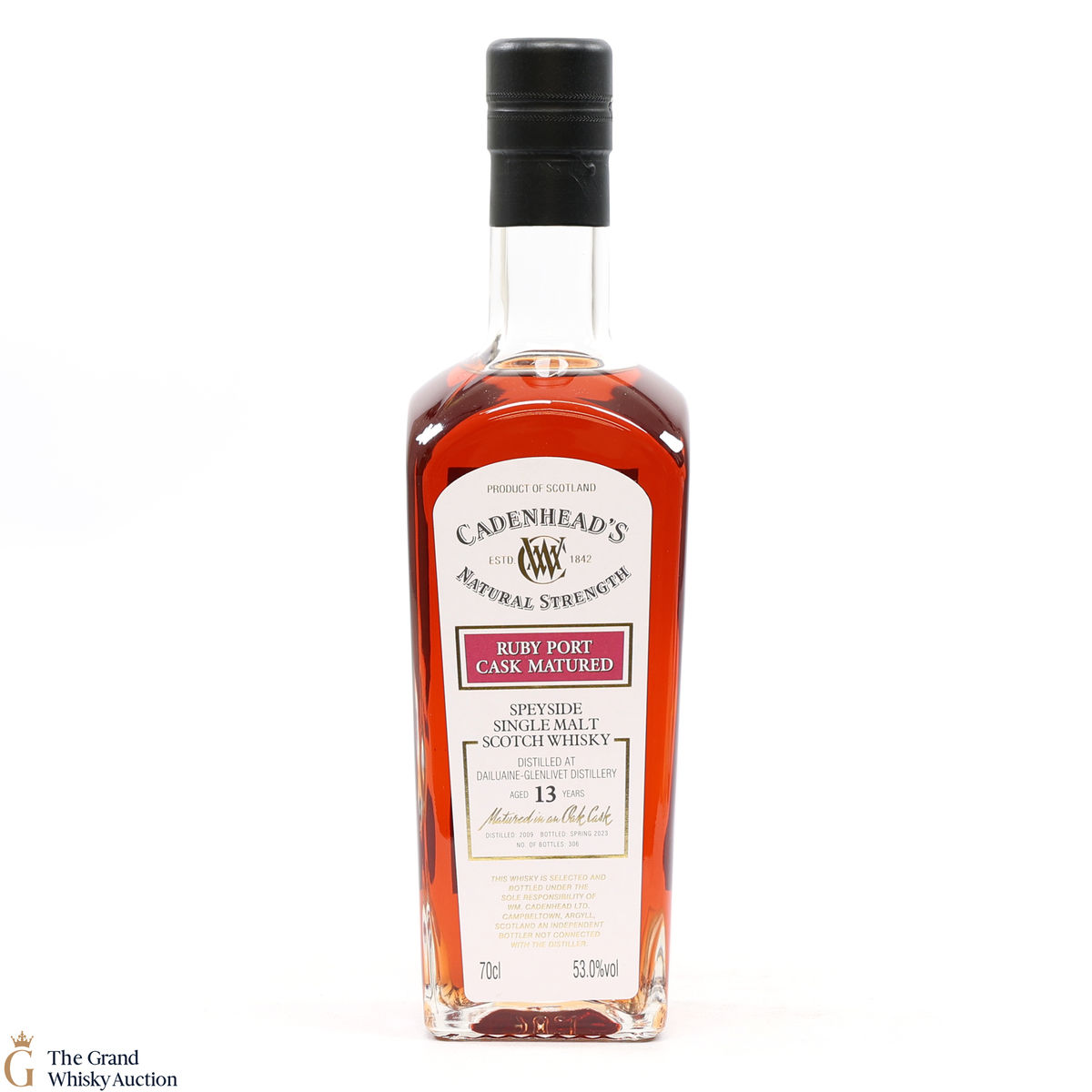 Dailuaine - 13 Year Old 2009 - Ruby Port - Cadenhead's Natural Strength