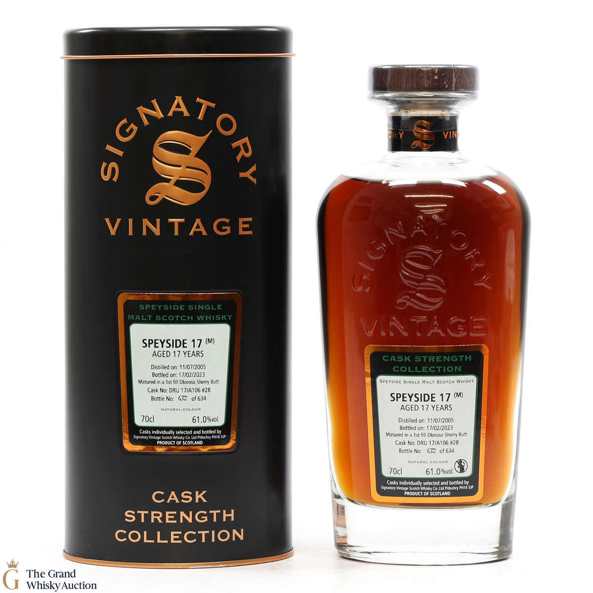 Speyside - 17 Year Old 2005 1st Fill Oloroso Sherry Butt Signatory #28