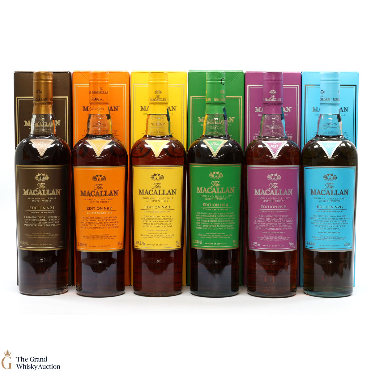 Macallan - Edition 1 - 6 (5 x 70cl & 1 x 75cl)
