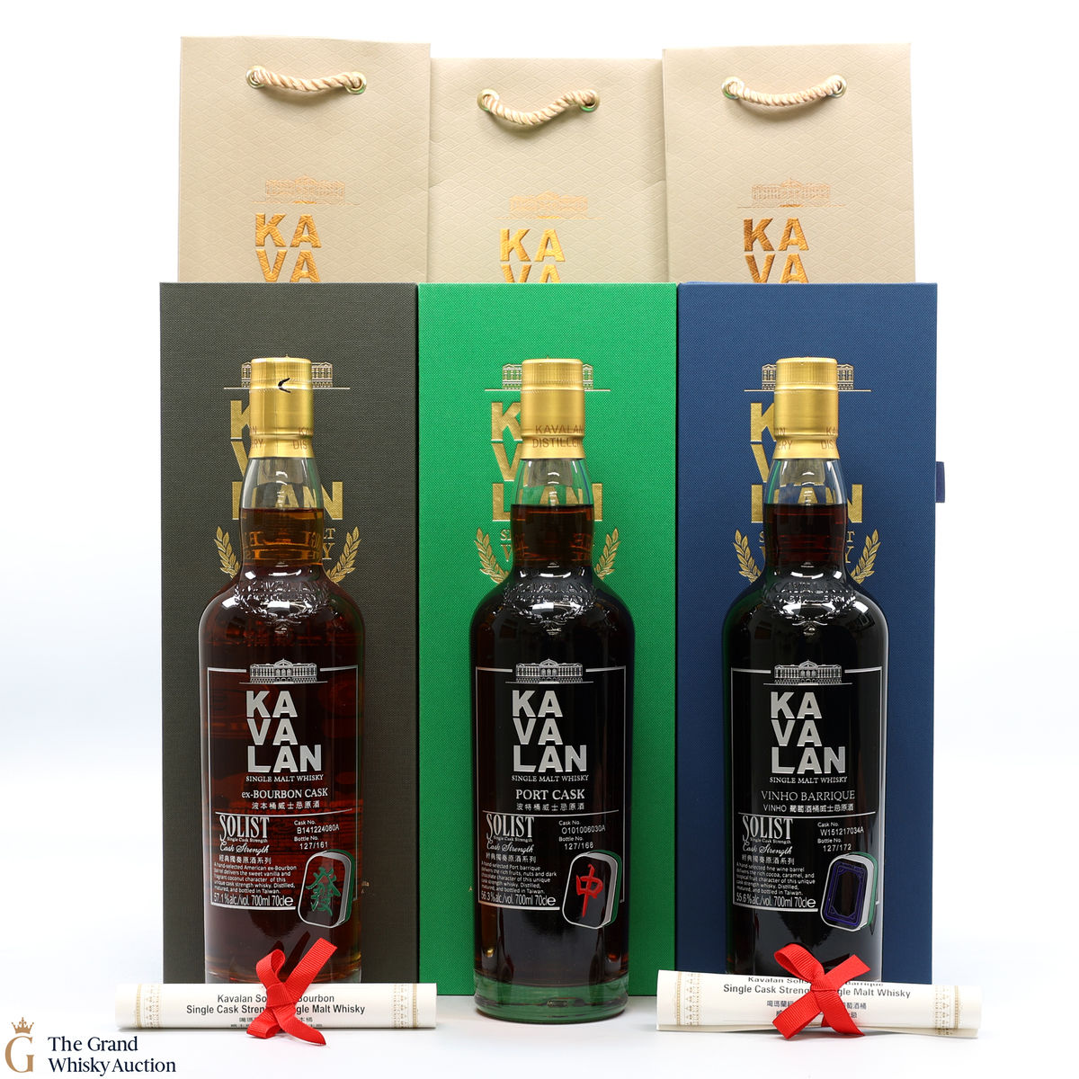 Kavalan - Solist - Vinho Barrique, Port Cask & Ex-Bourbon Cask (3 x 70cl)