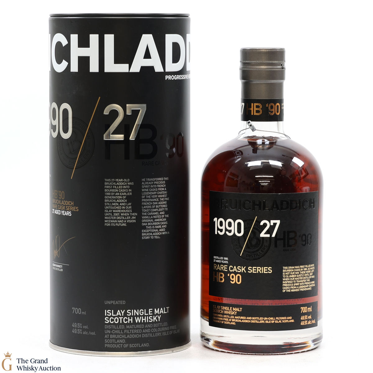 Bruichladdich - 27 Year Old - Rare Cask Series - HB '90 1990/27