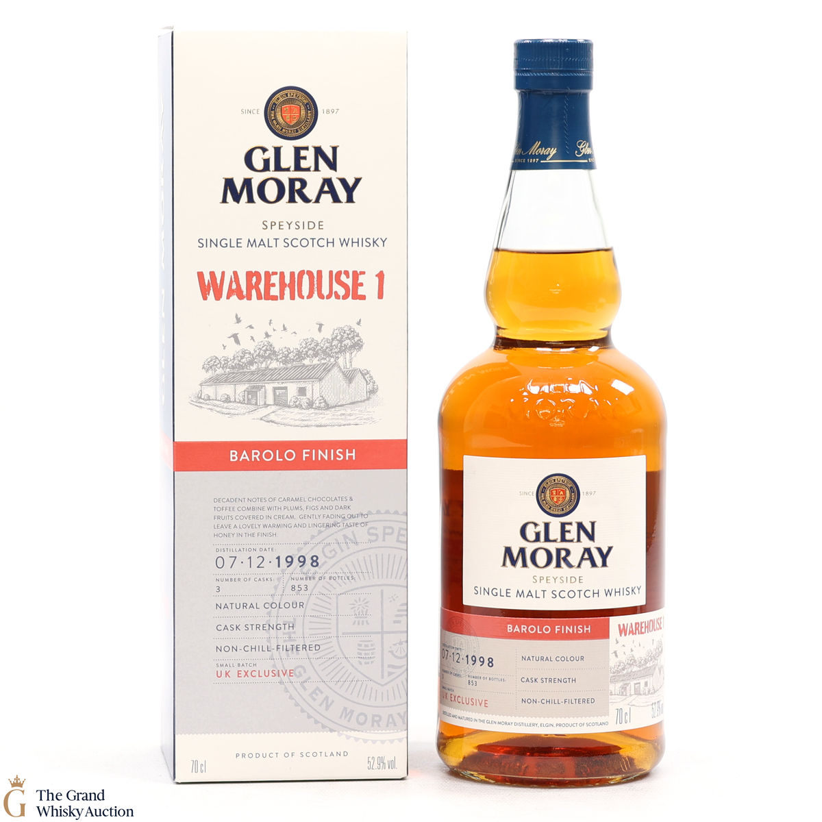 Glen Moray - UK Exclusive 1998 - Barolo Finish