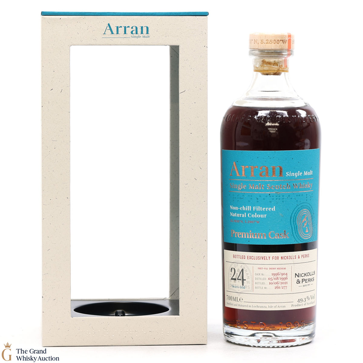 Arran - 24 Year Old - Sherry Cask #1996/904 Nickolls & Perks