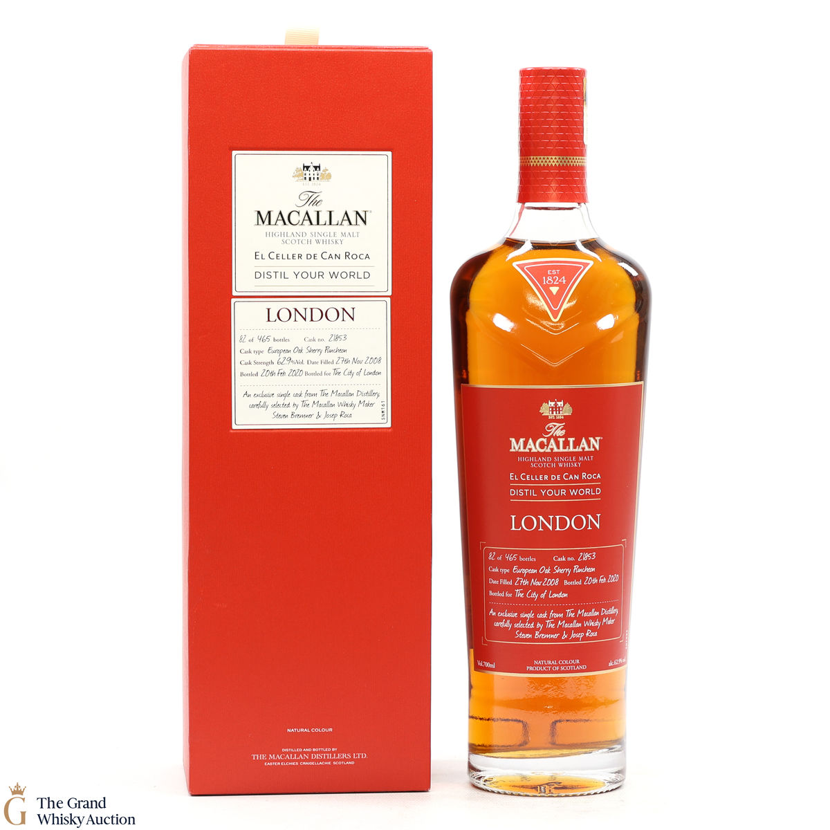 Macallan - 2008 Distil Your World London Single Cask #21853 - Bottled 2020