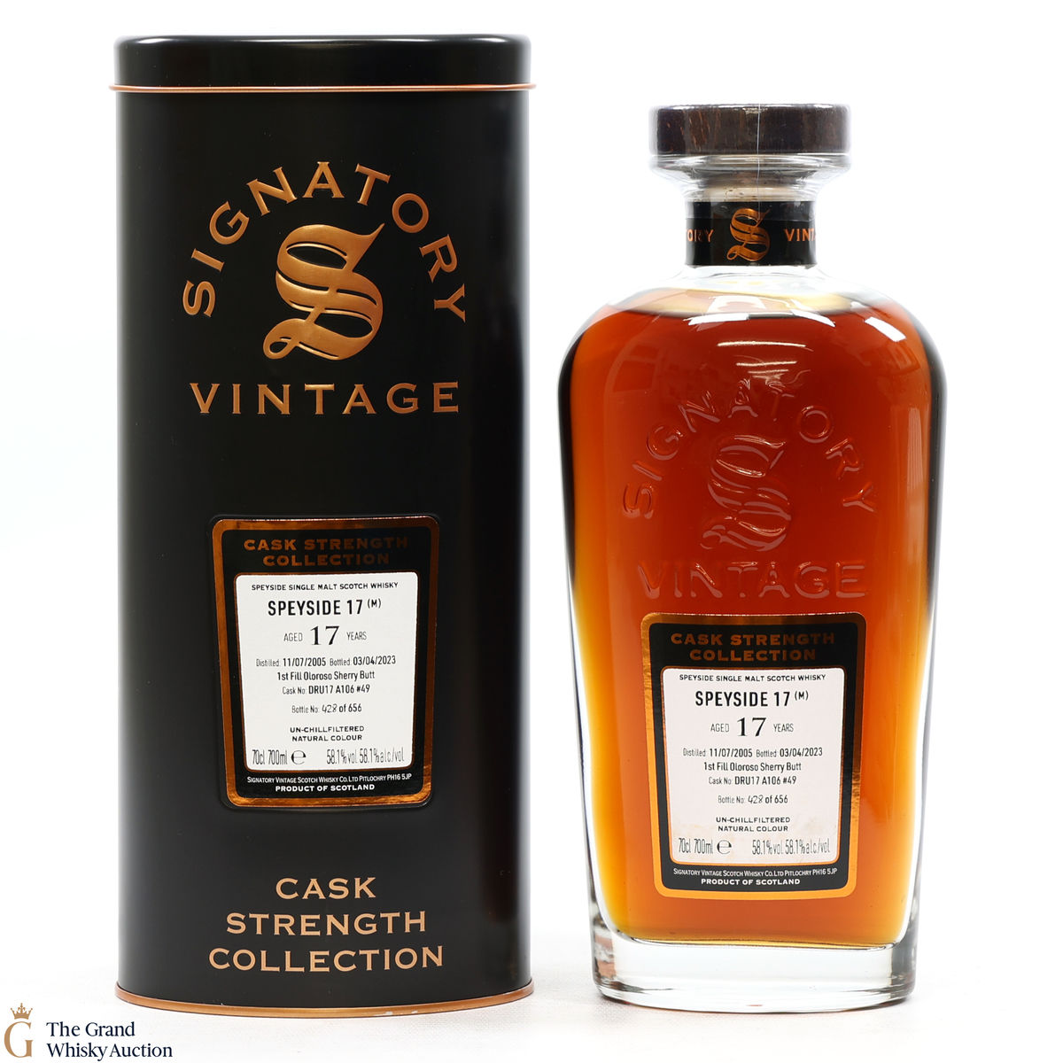 Speyside - 17 Year Old 2005 1st Fill Oloroso Sherry Butt Signatory #49