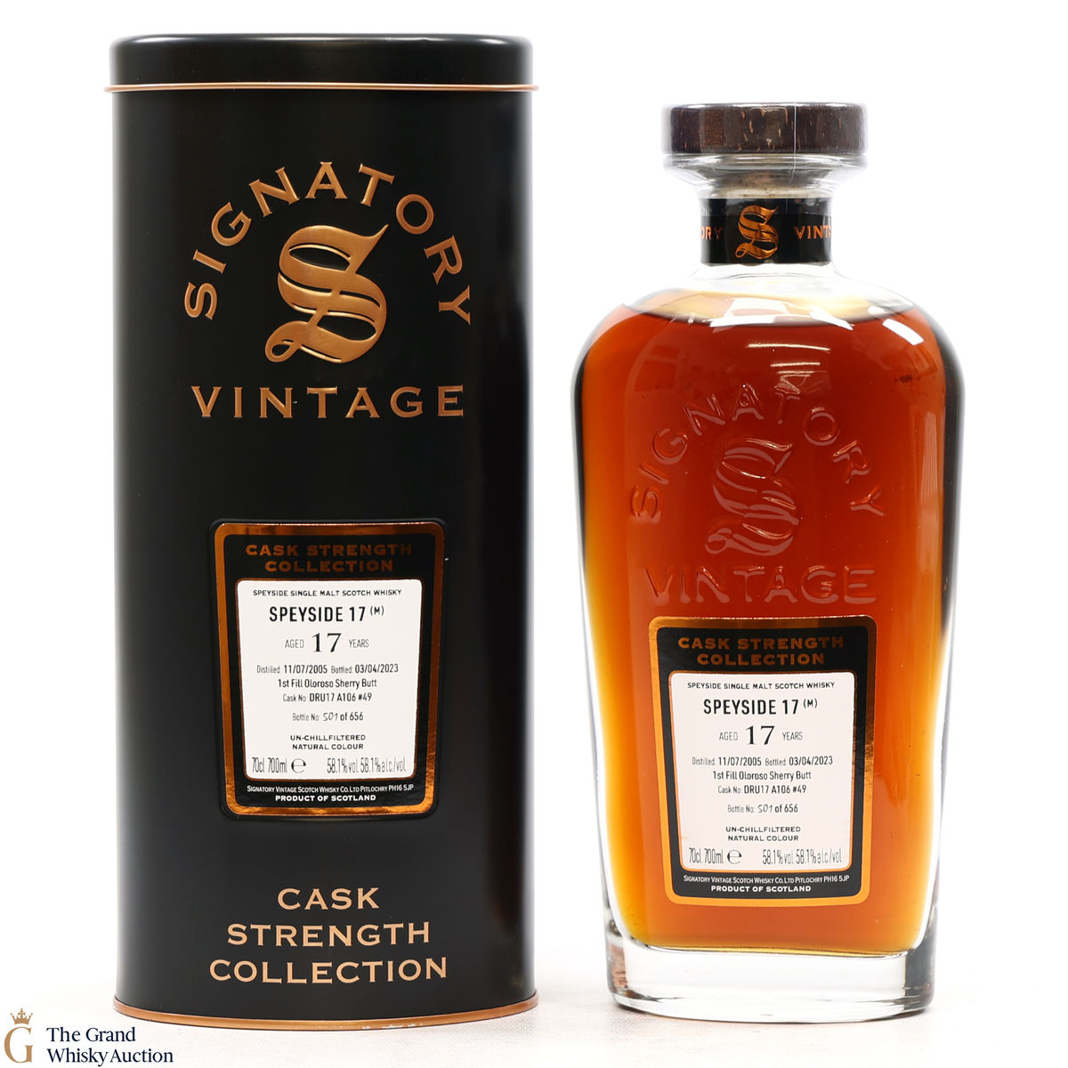 Speyside - 17 Year Old 2005 1st Fill Oloroso Sherry Butt Signatory #49