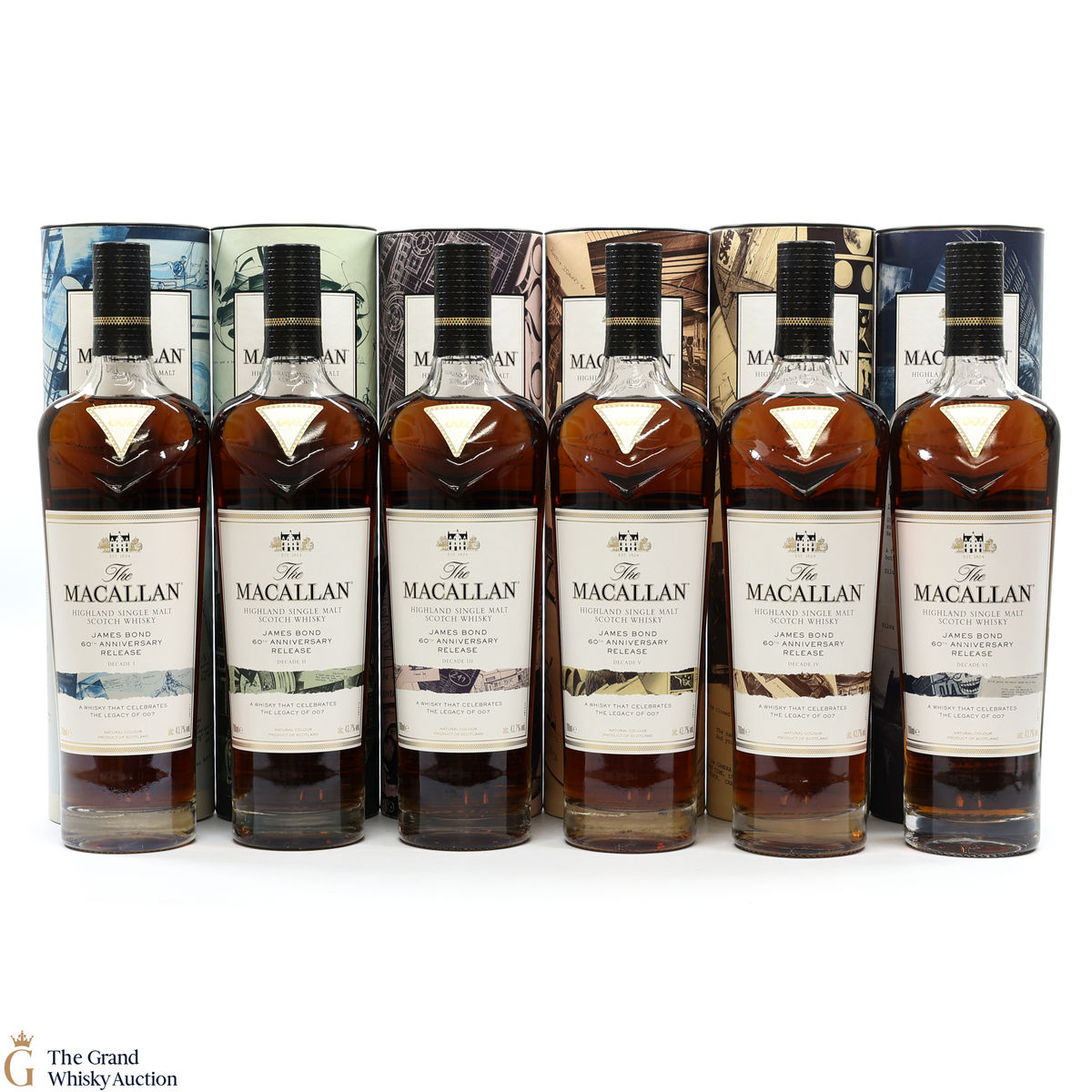Macallan - James Bond 60th Anniversary - Decade I - VI (6 x 70cl)