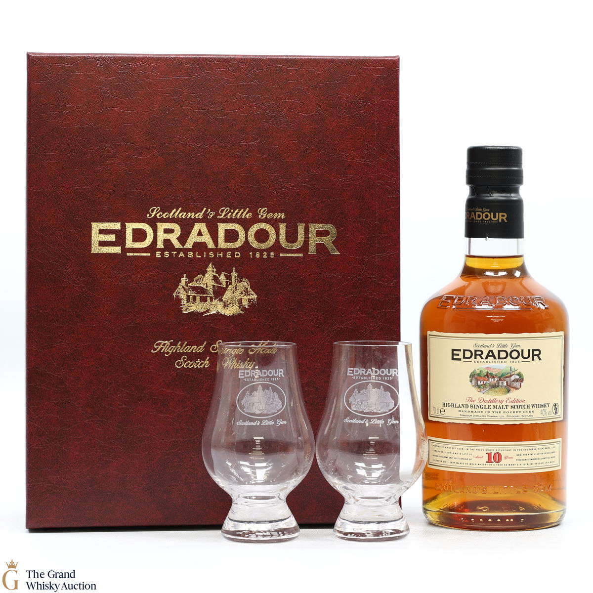 Edradour - 10 Year Old - Distillery Edition & 2 Glasses