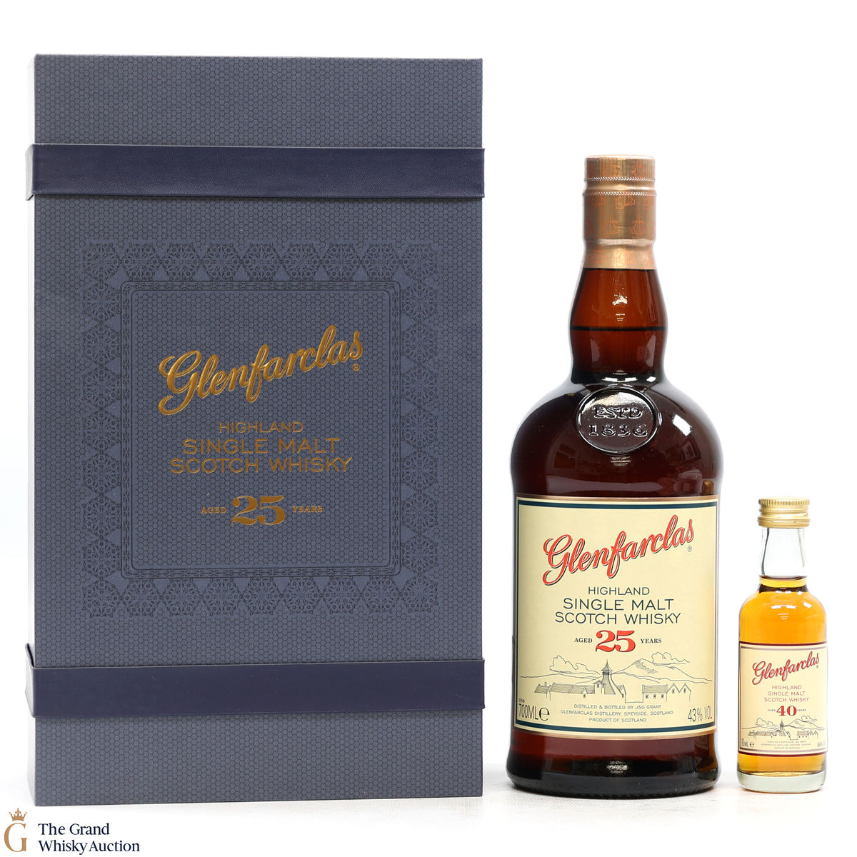 Glenfarclas - 25 Year Old & 40 Year Old 5cl