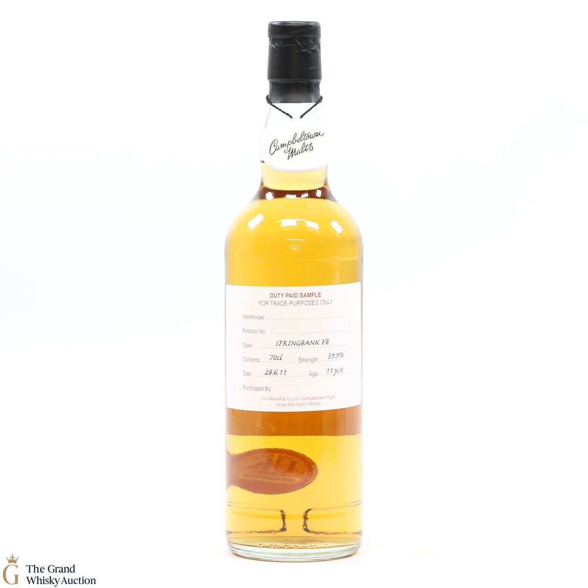 Springbank - 11 Year Old 2011 Fresh Barrel Duty Paid Sample
