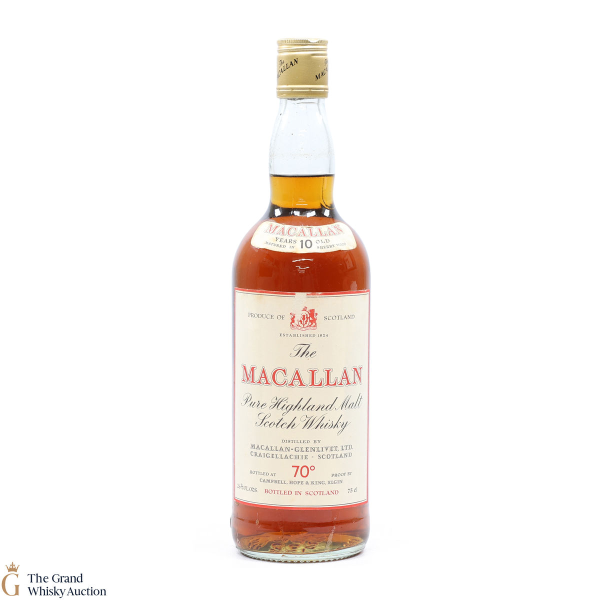 Macallan Glenlivet - 10 Year Old 70 Proof - Campbell, Hope & King 75cl