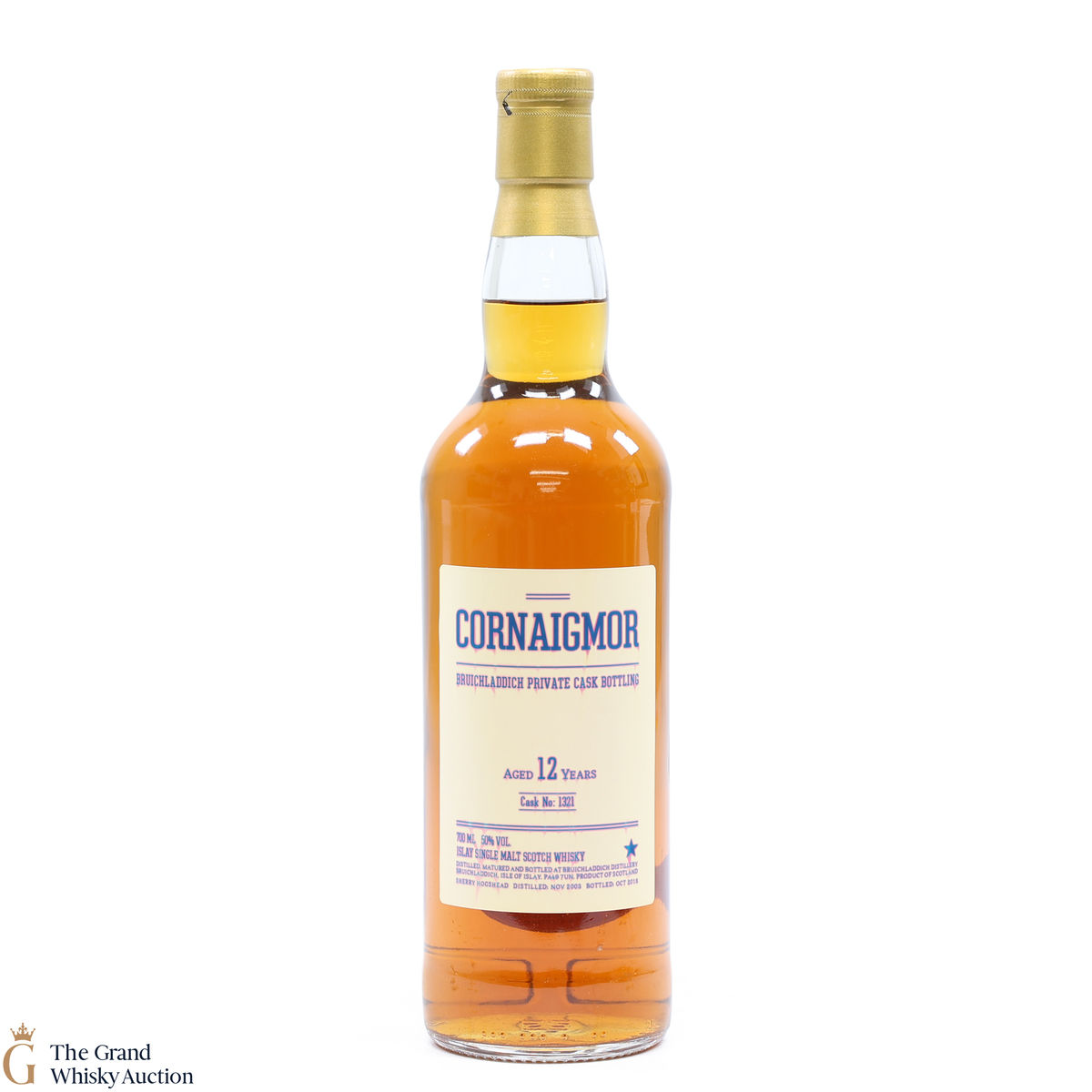 Bruichladdich - 12 Year Old 2003 #1321 Sherry Hogshead Cornaigmor Private Cask