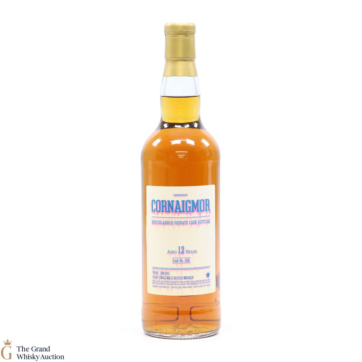 Bruichladdich - 12 Year Old 2003 #1321 Sherry Hogshead Cornaigmor Private Cask