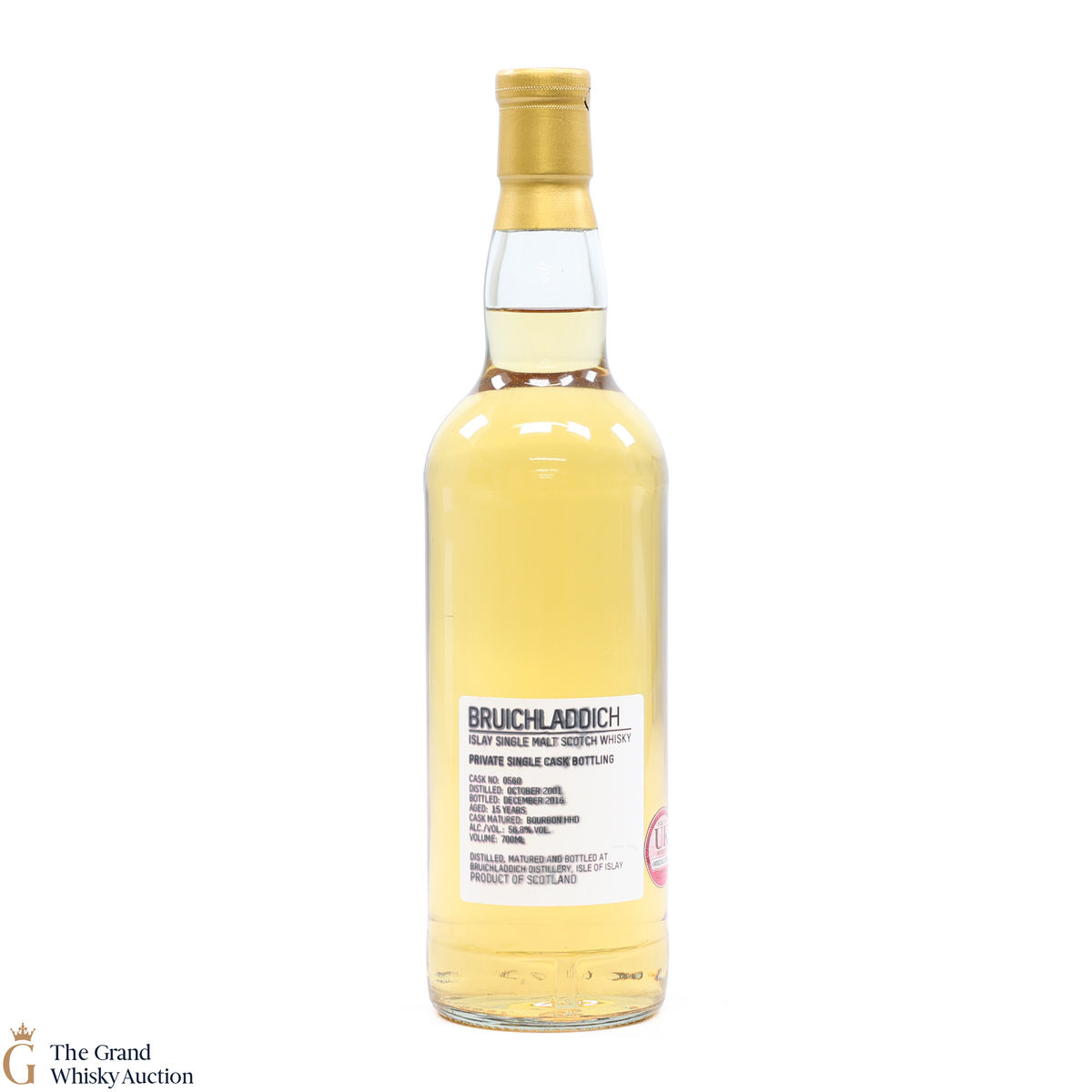 Bruichladdich - 15 Year Old 2001 #560 Bourbon Hogshead Private Cask