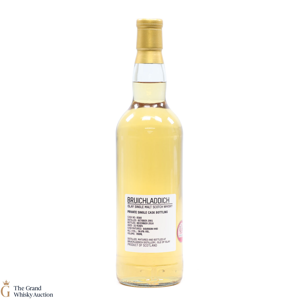 Bruichladdich - 15 Year Old 2001 #560 Bourbon Hogshead Private Cask