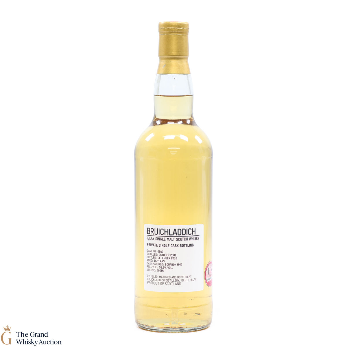 Bruichladdich - 15 Year Old 2001 #560 Bourbon Hogshead Private Cask
