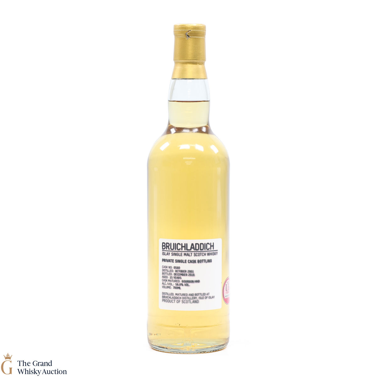 Bruichladdich - 15 Year Old 2001 #560 Bourbon Hogshead Private Cask