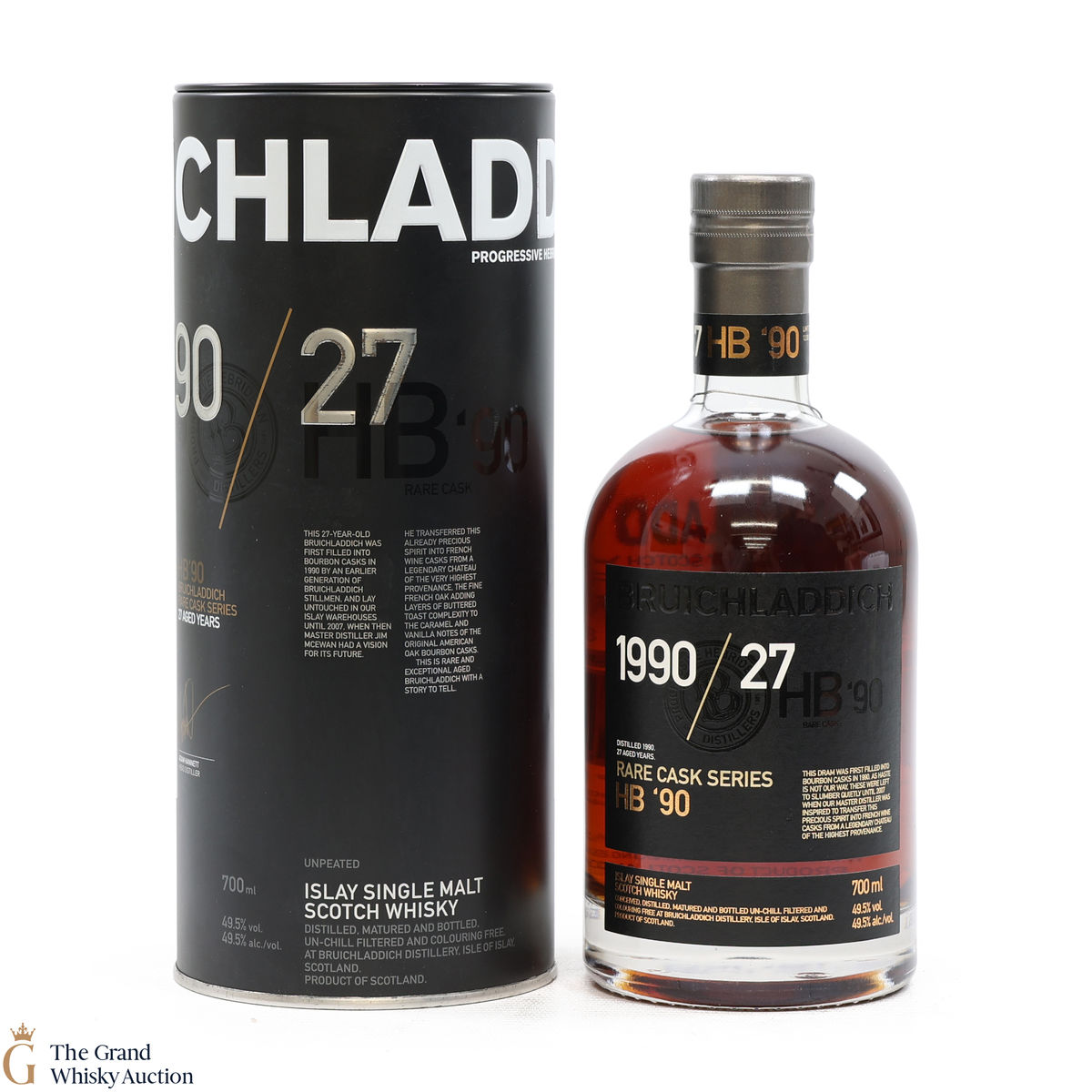 Bruichladdich - 27 Year Old - Rare Cask Series - HB '90 1990/27