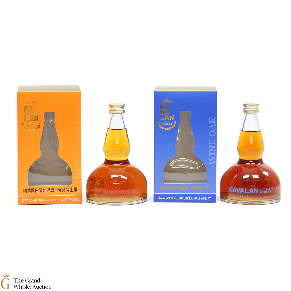 Kavalan - Brandy Oak & Wine Oak Single Malts (2 x 20cl)