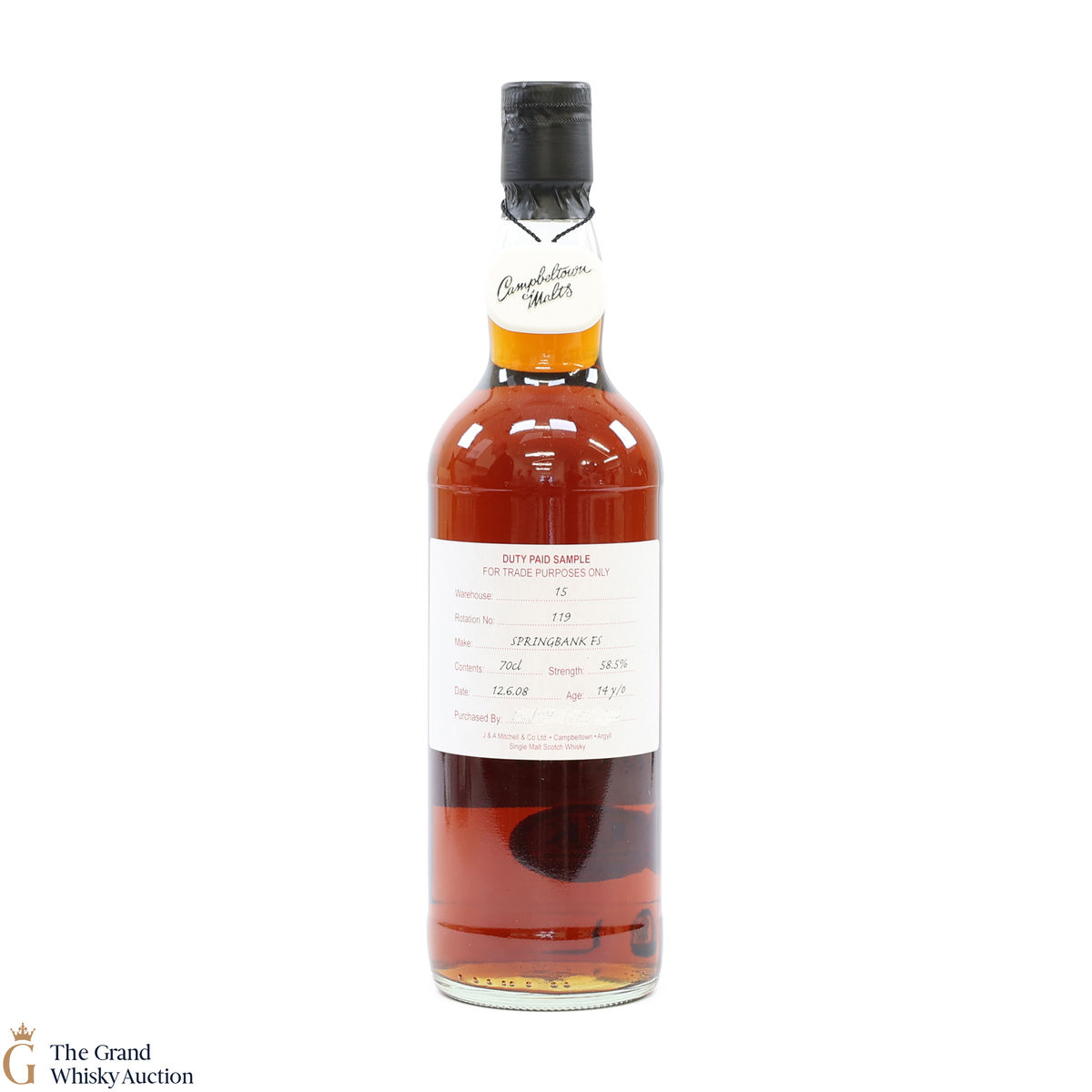 Springbank - 14 Year Old - 2008 Duty Paid Sample Fresh Sherry