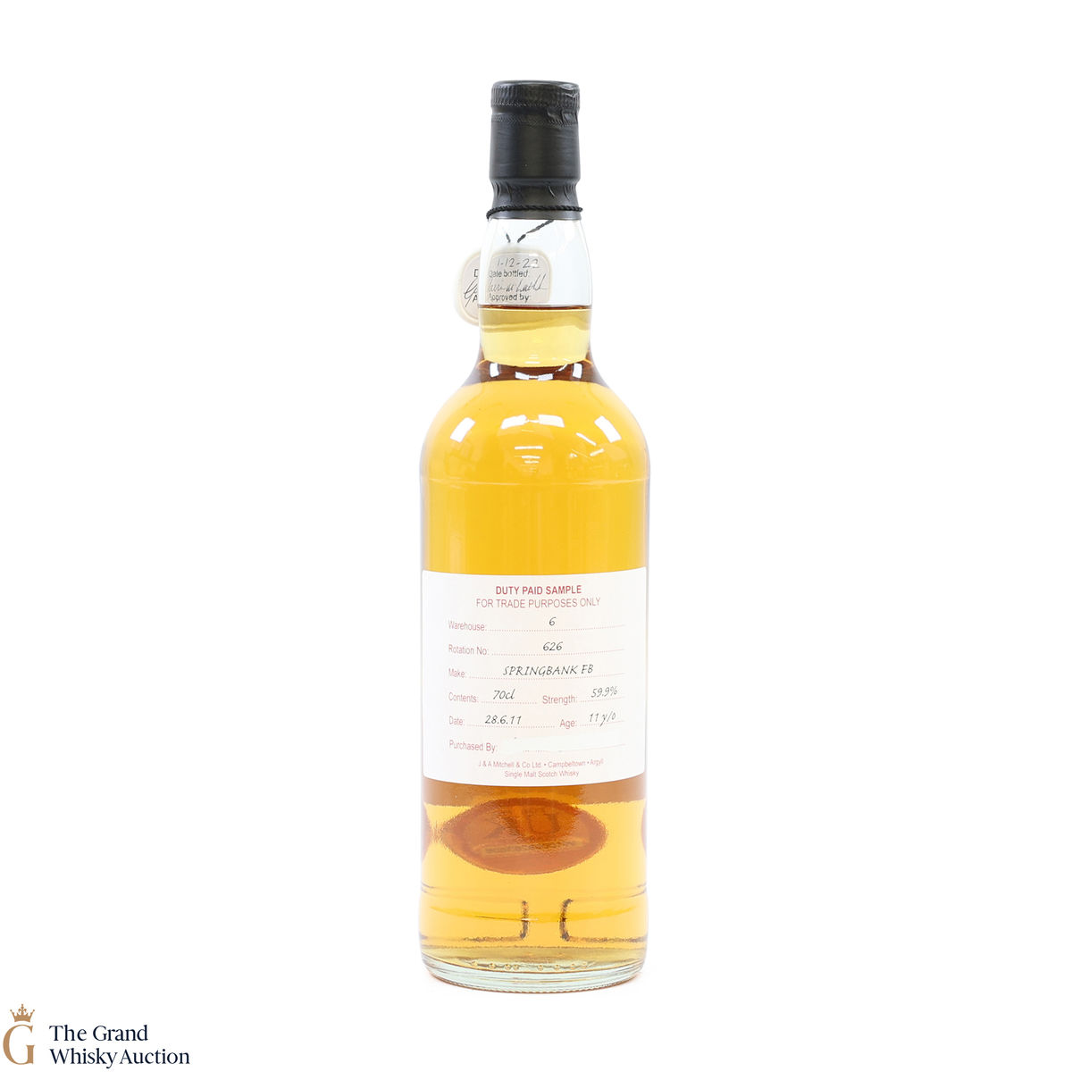 Springbank - 11 Year Old 2011 Fresh Barrel Duty Paid Sample