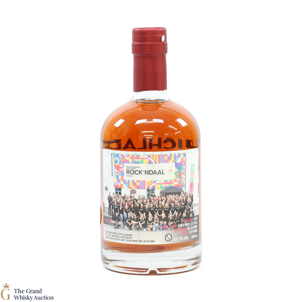 Bruichladdich - 18 Year Old Port Pipe #1547 - Valinch Rock'ndaal Fèis Ìle 2023 (50cl)
