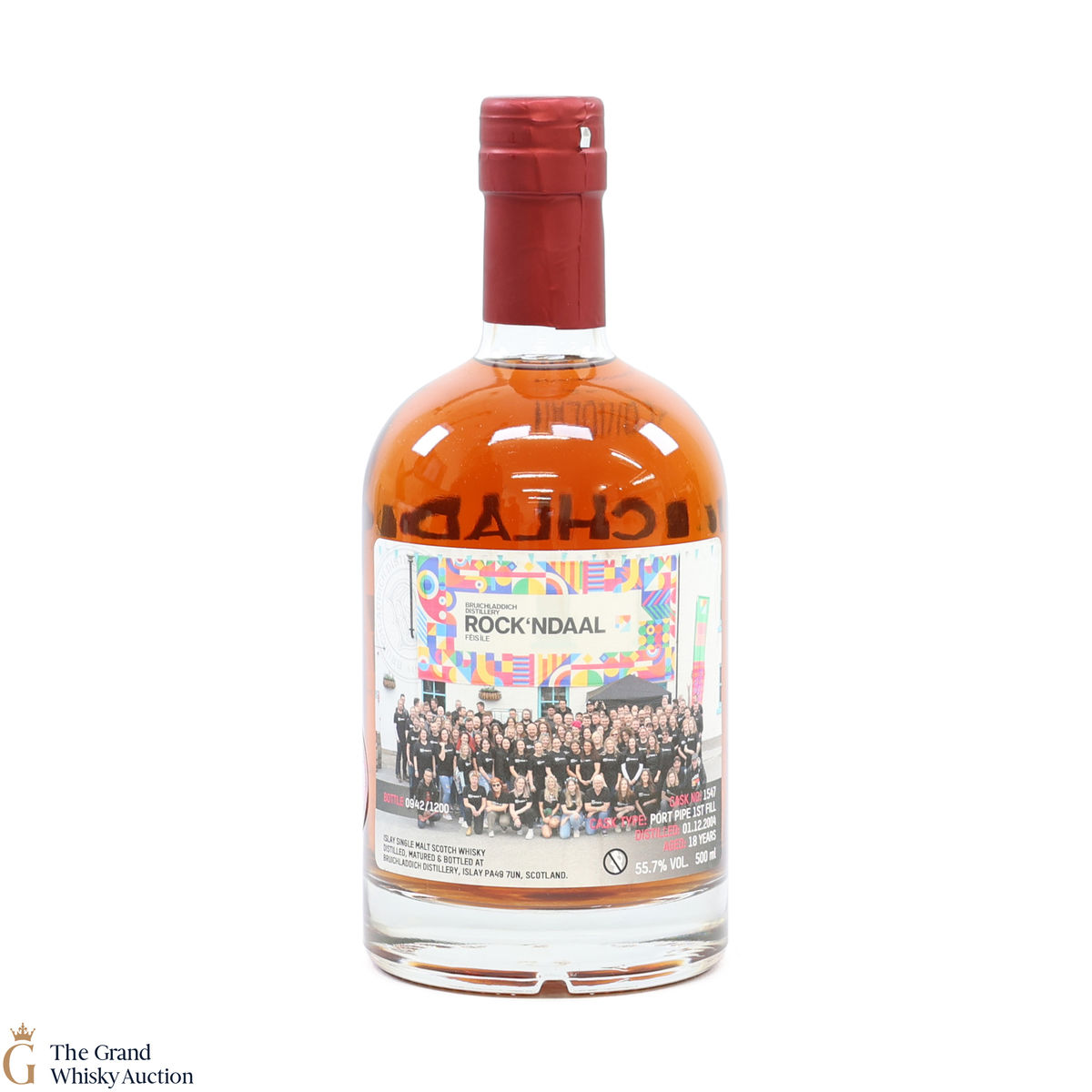 Bruichladdich - 18 Year Old Port Pipe #1547 - Valinch Rock'ndaal Fèis Ìle 2023 (50cl)