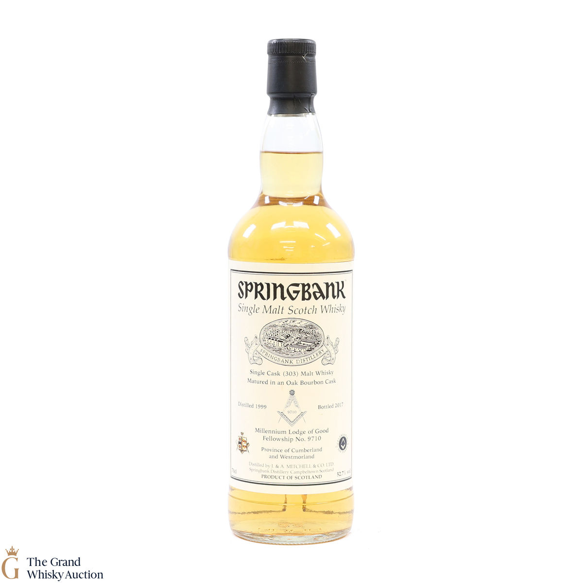 Springbank - 1999 Single Cask #303 - Millennium Lodge of Good Fellowship 