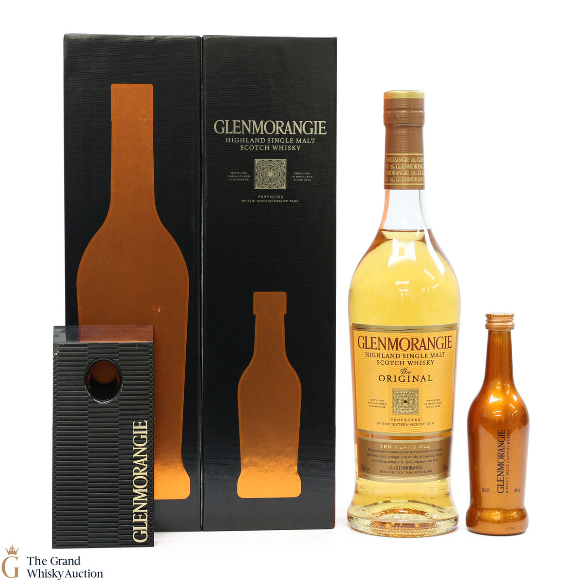 Glenmorangie - 10 Year Old The Original & Plinth & Miniature 10cl