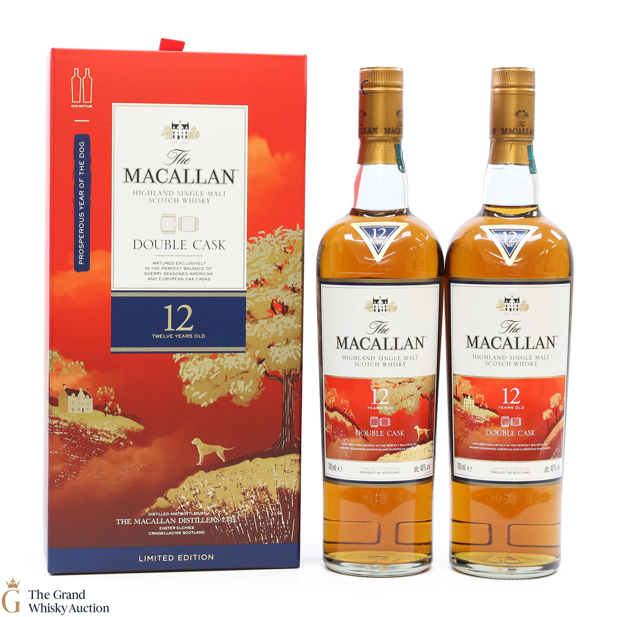 Macallan - 12 Year Old - Double Cask - Year of the Dog (2 x 70cl) 
