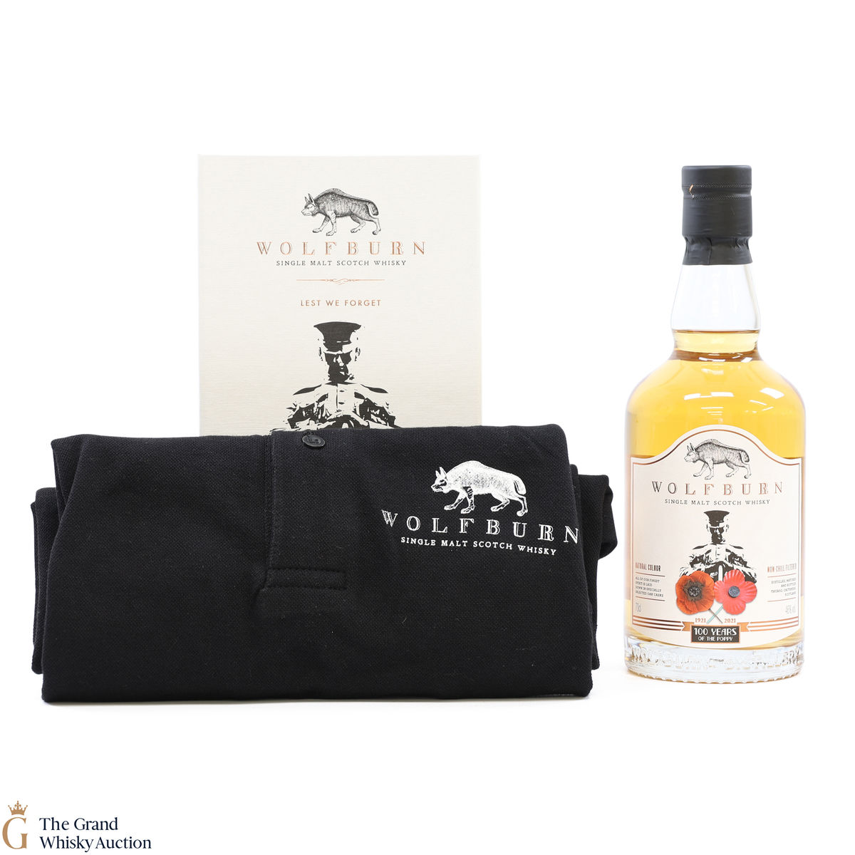 Wolfburn - Lest We Forget - 100 Years of the Poppy 2021 + Wolfburn Polo Shirt