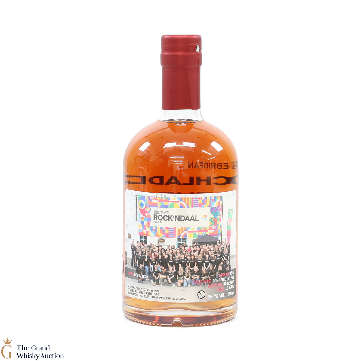 Bruichladdich - 18 Year Old Port Pipe #1547 - Valinch Rock'ndaal Fèis Ìle 2023 (50cl)