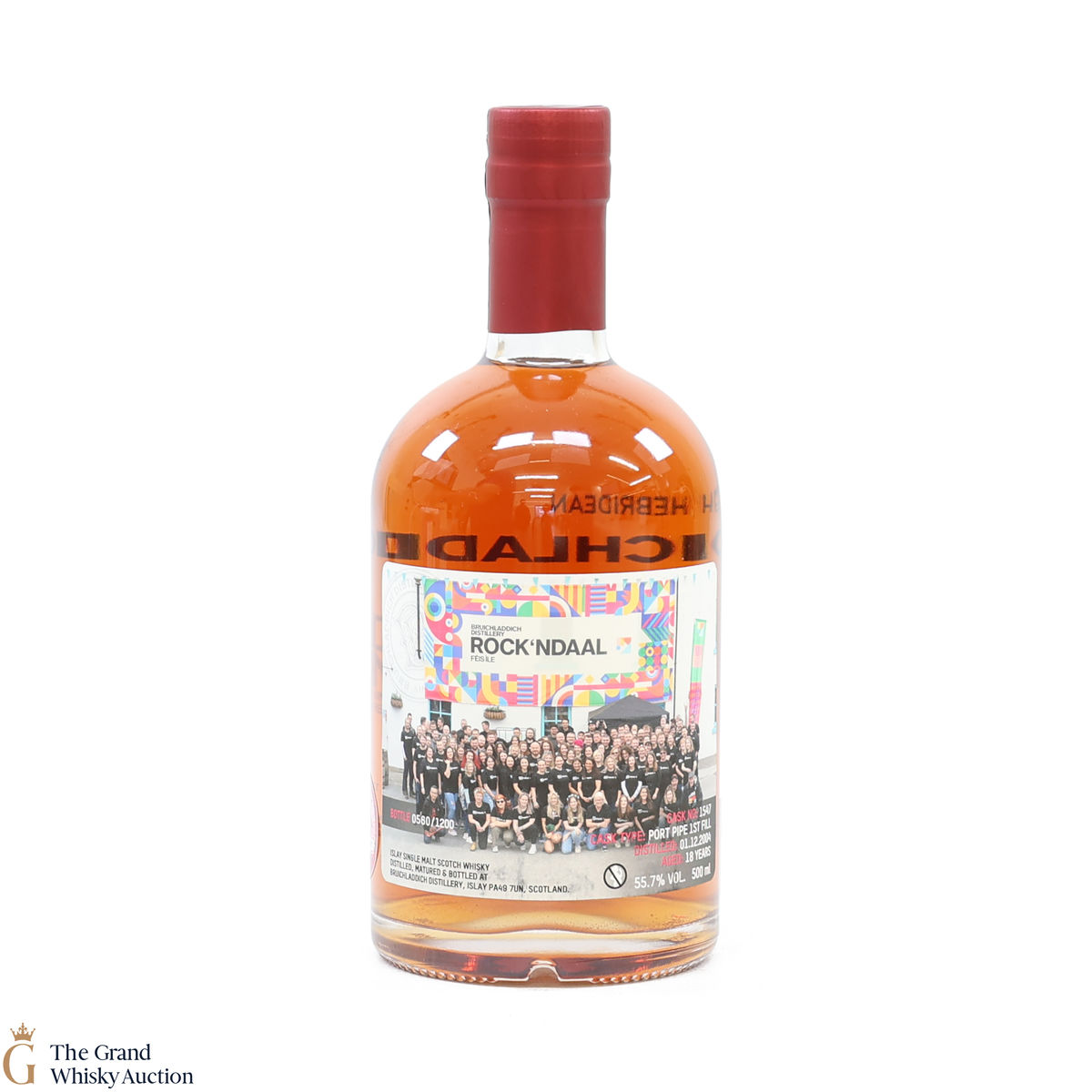 Bruichladdich - 18 Year Old Port Pipe #1547 - Valinch Rock'ndaal Fèis Ìle 2023 (50cl)