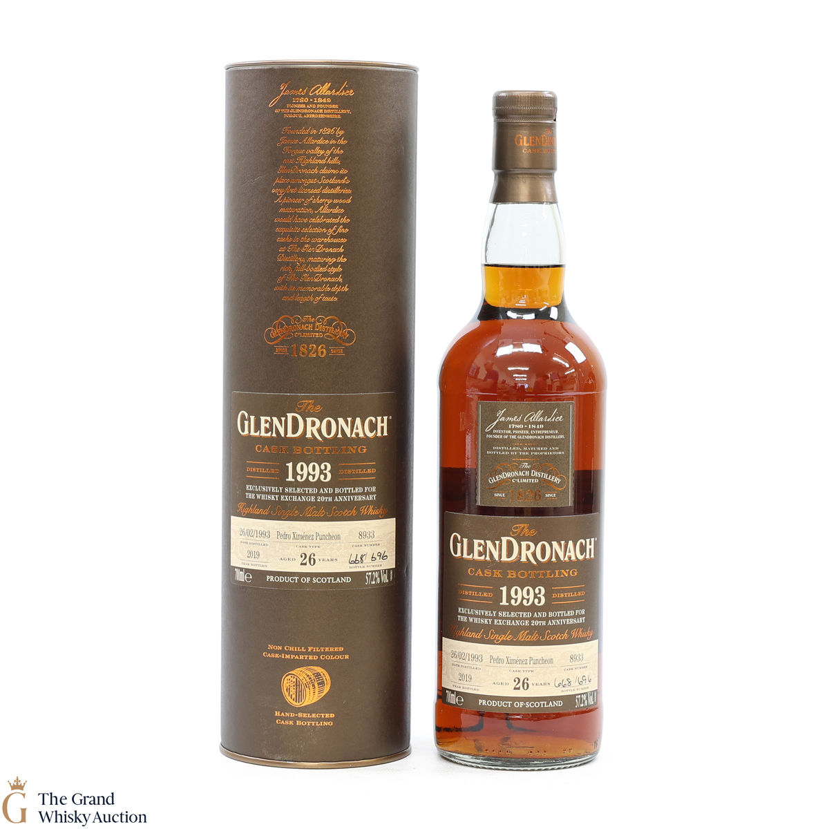 Glendronach - 26 Year Old - 1993 Single Cask #8933 