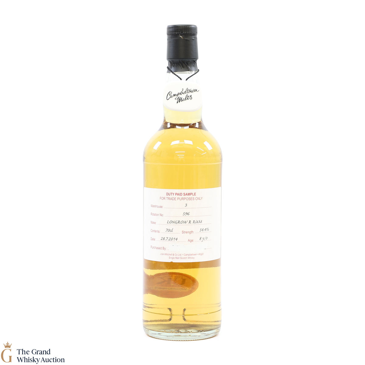 Longrow - 8 Year Old - 2014 Duty Paid Sample Refill Rum 