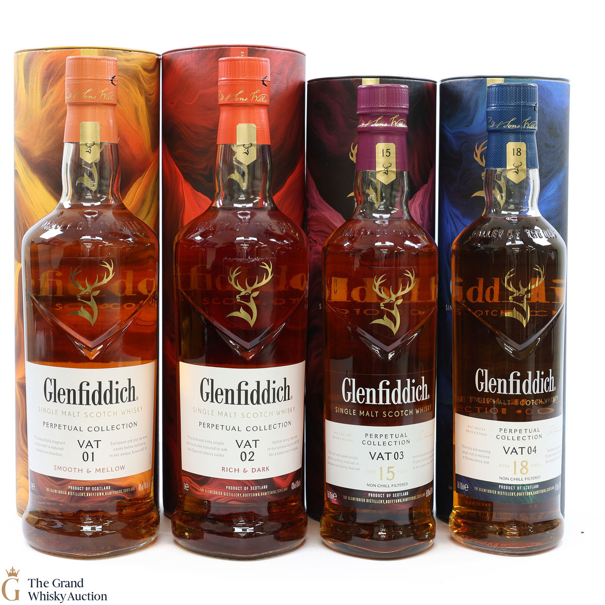 Glenfiddich -  Perpetual Collection (VAT 1-4) (2 x 1L + 2 x 70cl)