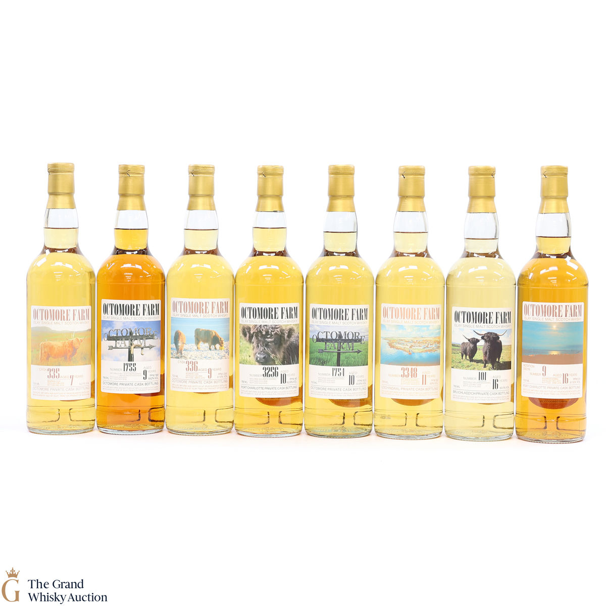 Octomore Farm - First 8 Releases - 8 x70cl