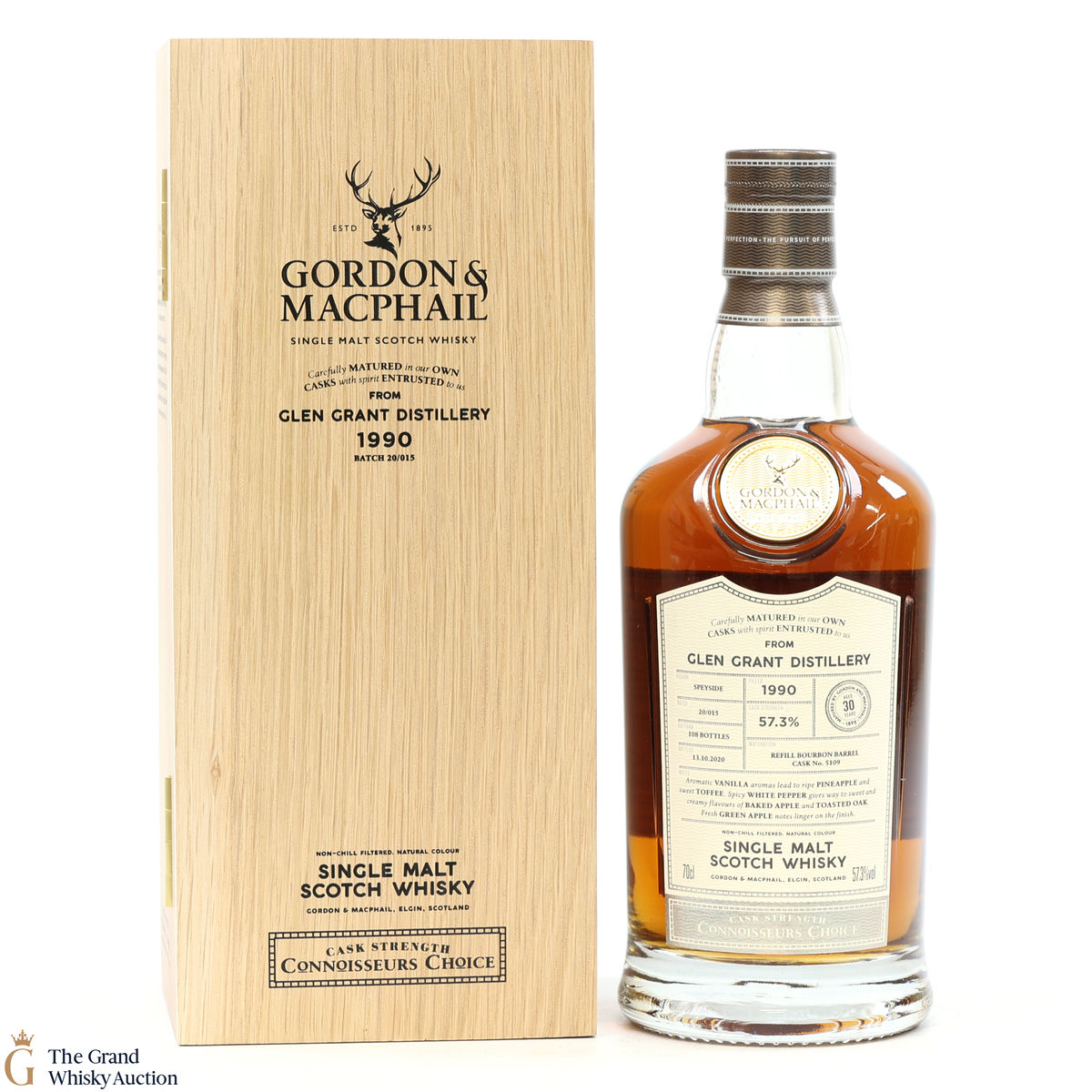 Glen Grant - 30 Year Old 1990 - #5109 - Gordon & MacPhail Connoisseurs Choice