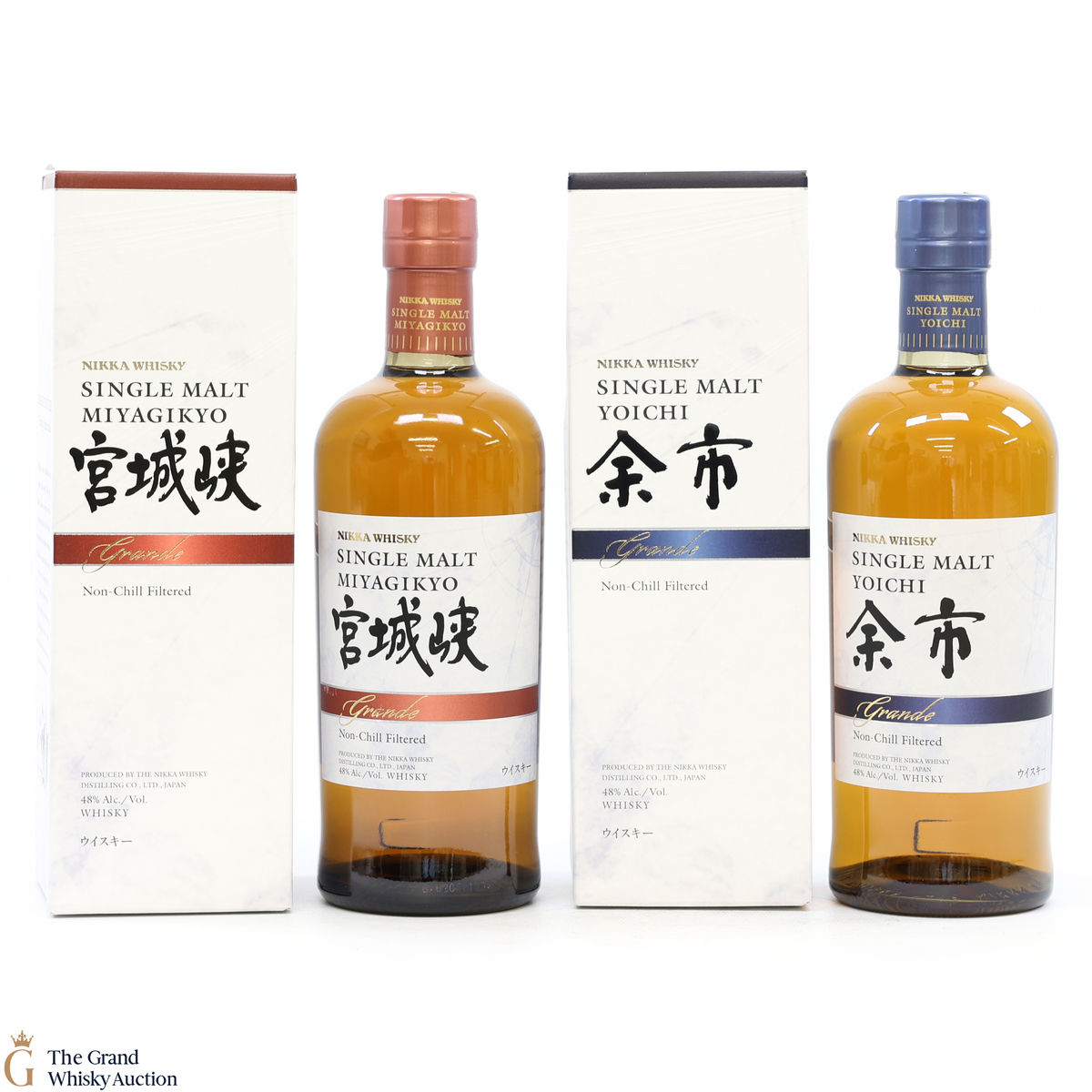 Nikka Yoichi and Miyagikyo Grande (2 x 70cl)