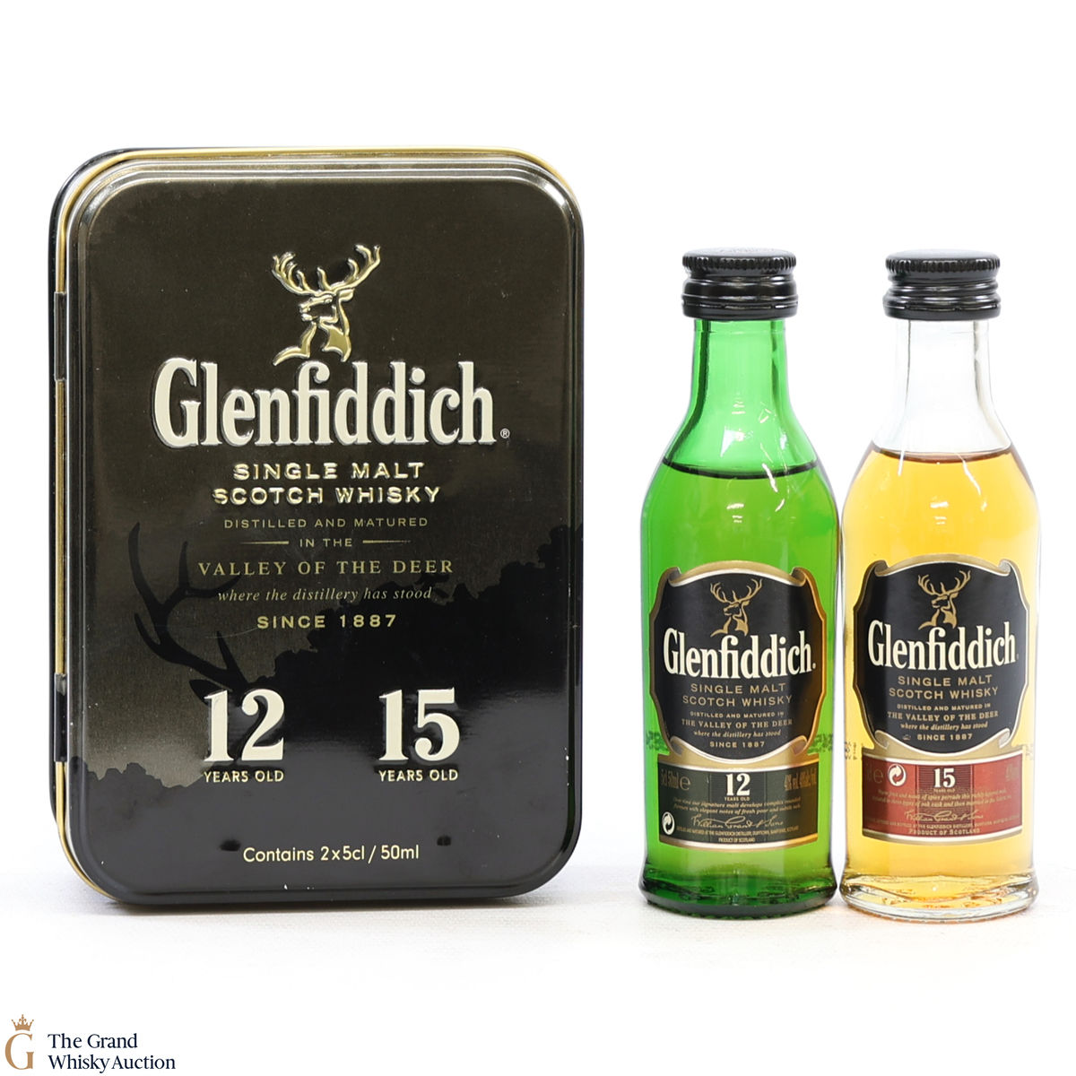 Glenfiddich - 12 Year Old & 15 Year Old - Limited Edition Valley of the Deer Gift Set (5cl x2)